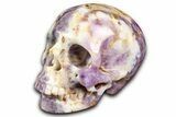 Realistic Chevron Amethyst Skull #382106-2